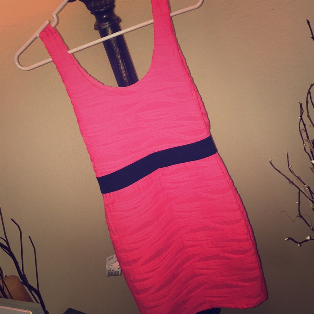 **NWT**Neon pink short Cocktail dress